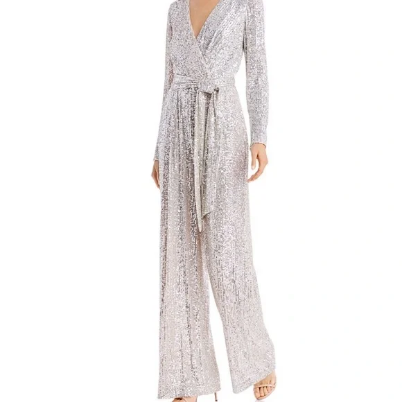 Eliza J Sequin Jumpsuit - Picture 1 of 5